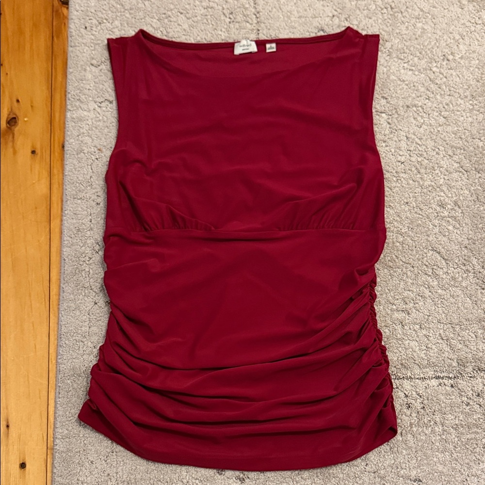 Aritzia Burgundy Tank Top